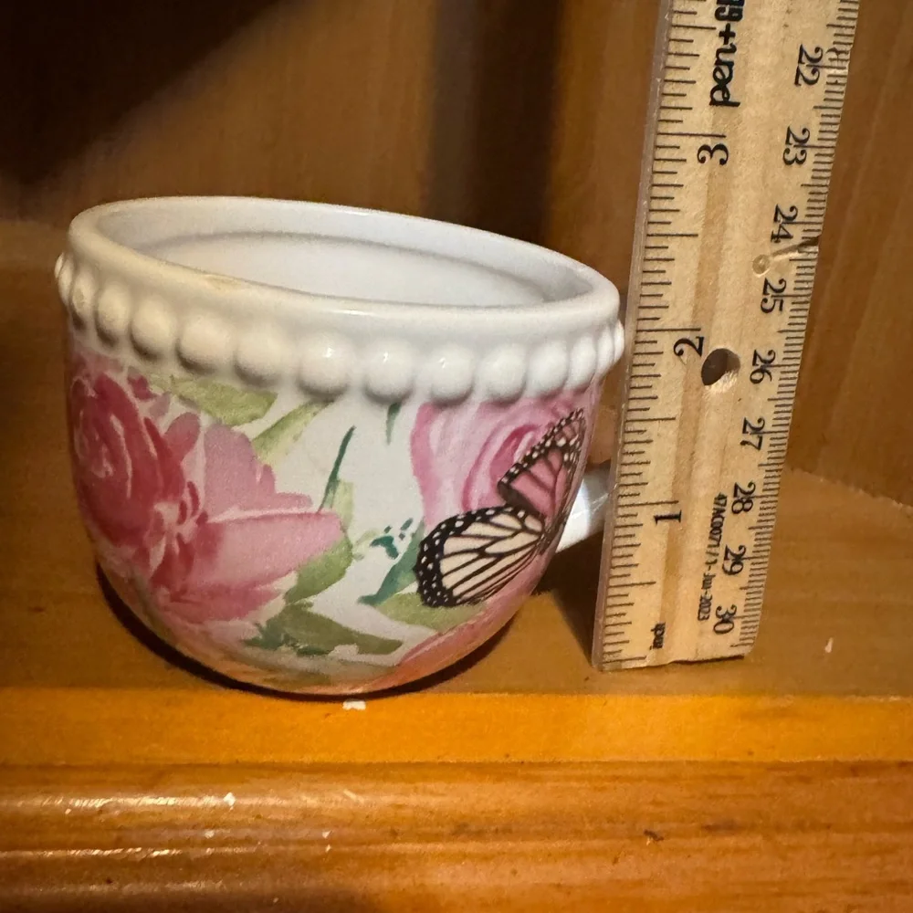 Floral Butterfly Teacup